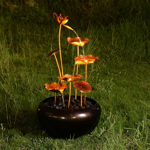 Tiered metal water - 31.5", h