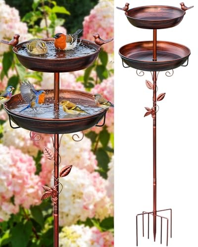 Metal bird bath for - bird,