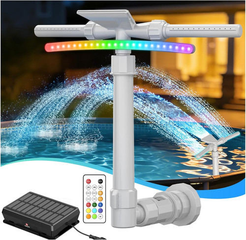 Upgraded pool fountain with - upgraded,